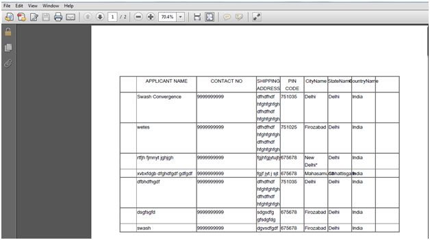 Export to PDF from a RadGrid